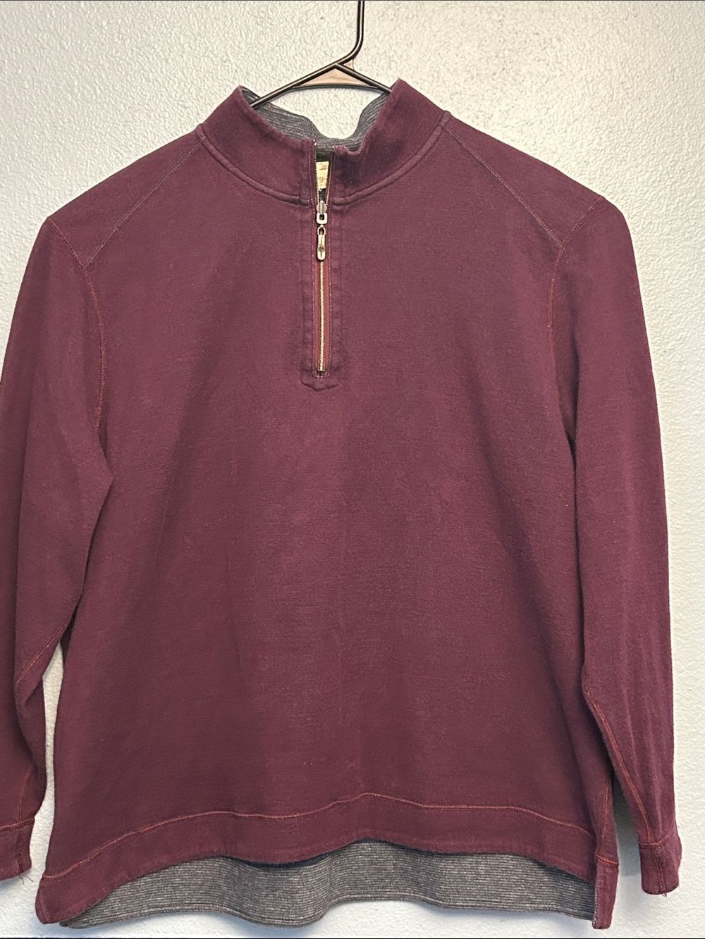 Tommy Bahama Flipshore Reversible Half-Zip Pullover Sweatshirt Men's Size XL